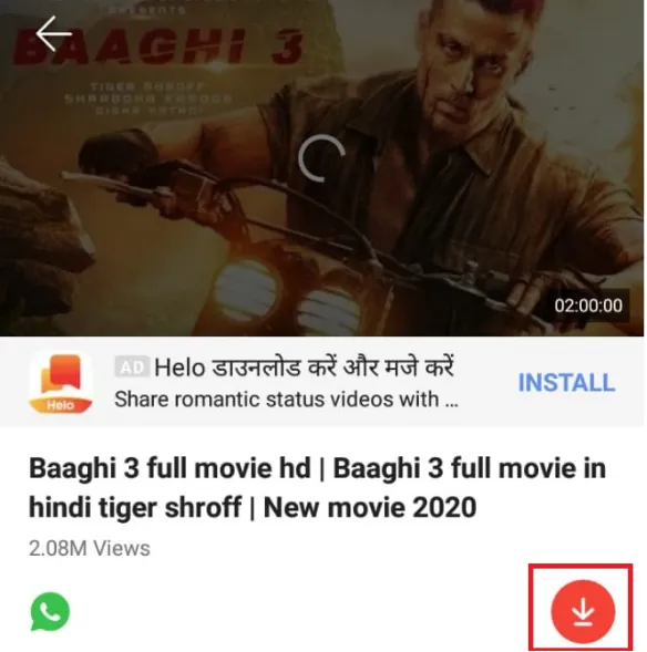 تحميل فيد ميت Vidmate video downloader تطبيق الخاص بتحميل الفيديوهات للاندرويد مجانا أحدث اصدار رابط مباشر